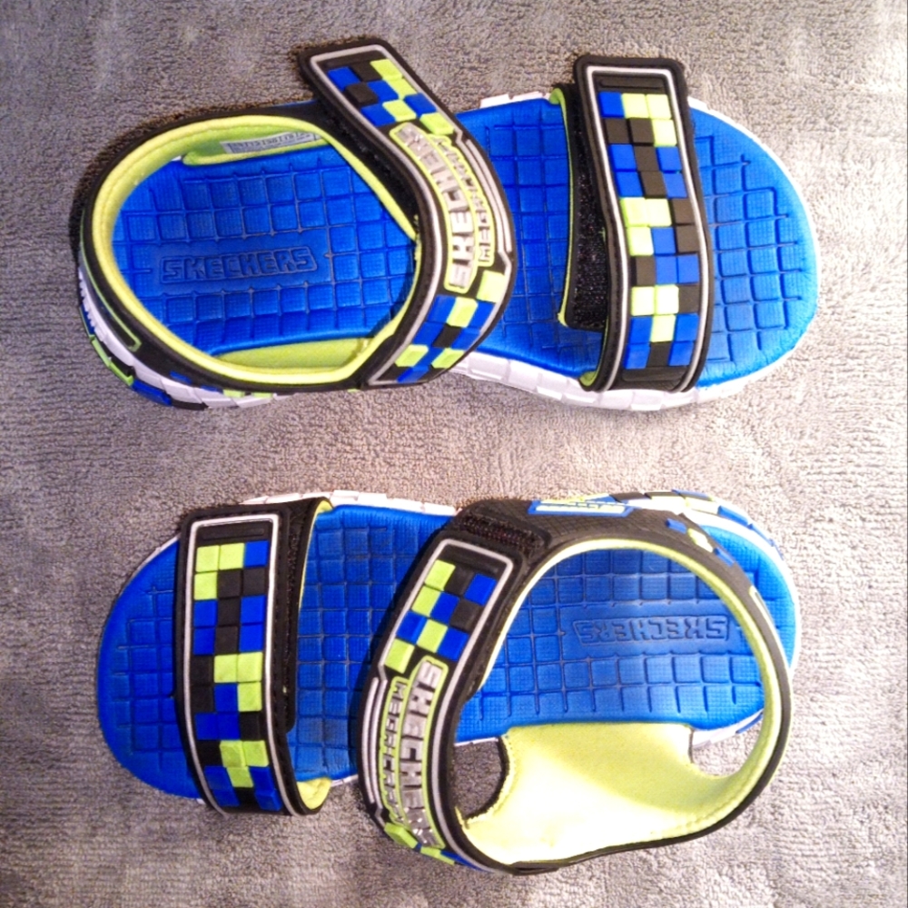Skechers sandals megracraft "mine craft" size 13